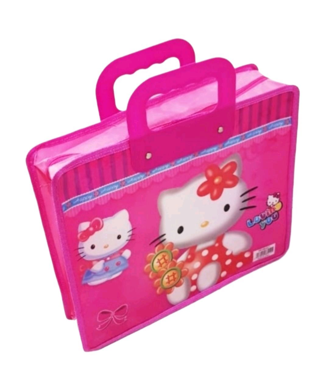Barbie Cartoon Handle Documents Carrier Exam File Bag. 