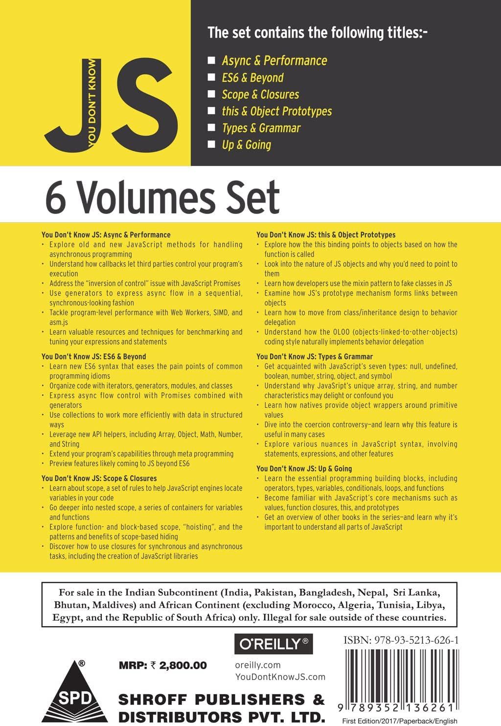 You Don`t Know JS: 6 Volume Set (Greyscale Indian Edition. 