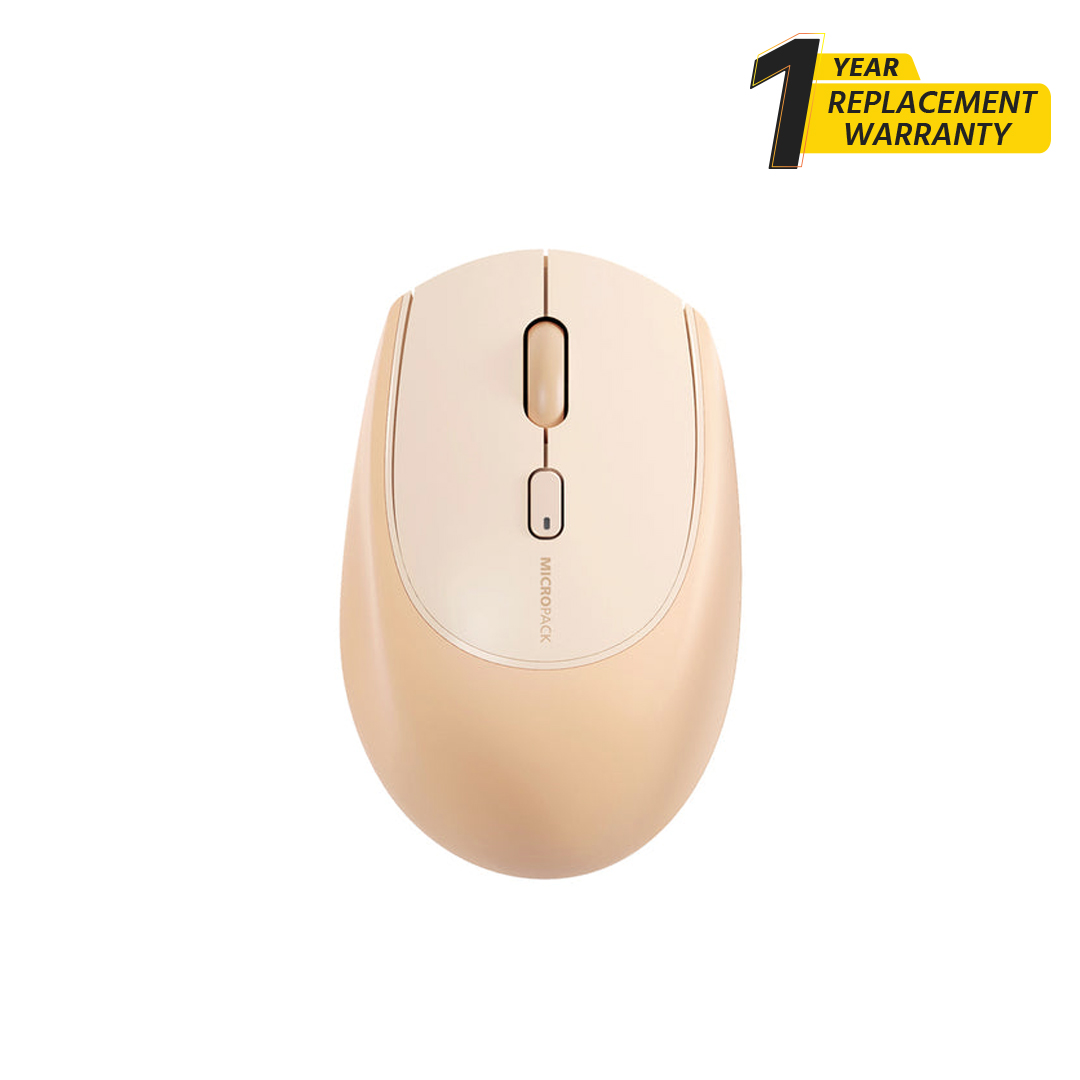 Micropack MS-201W 2.4G Bluetooth Dual Mode Soft Silicone Computer and Laptop Wireless Mouse. 