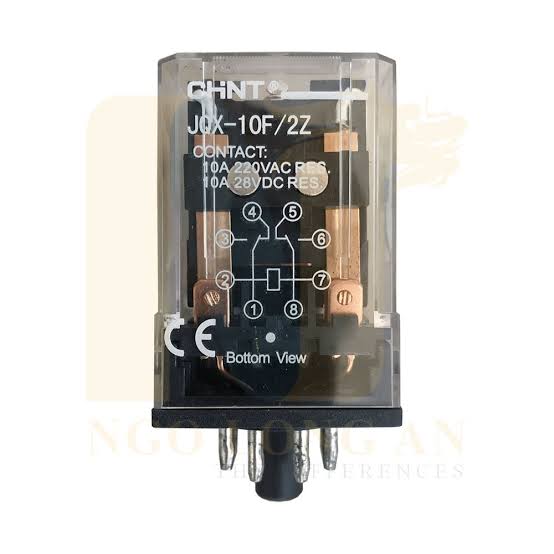 Chint Relay 220VAC with 8 pin base. 