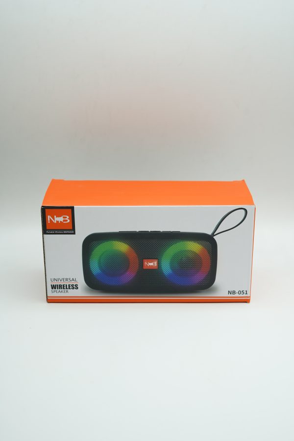 V8 Transparent RGB Light NB-051 Bluetooth 5.0 Portable Wireless Speaker. 