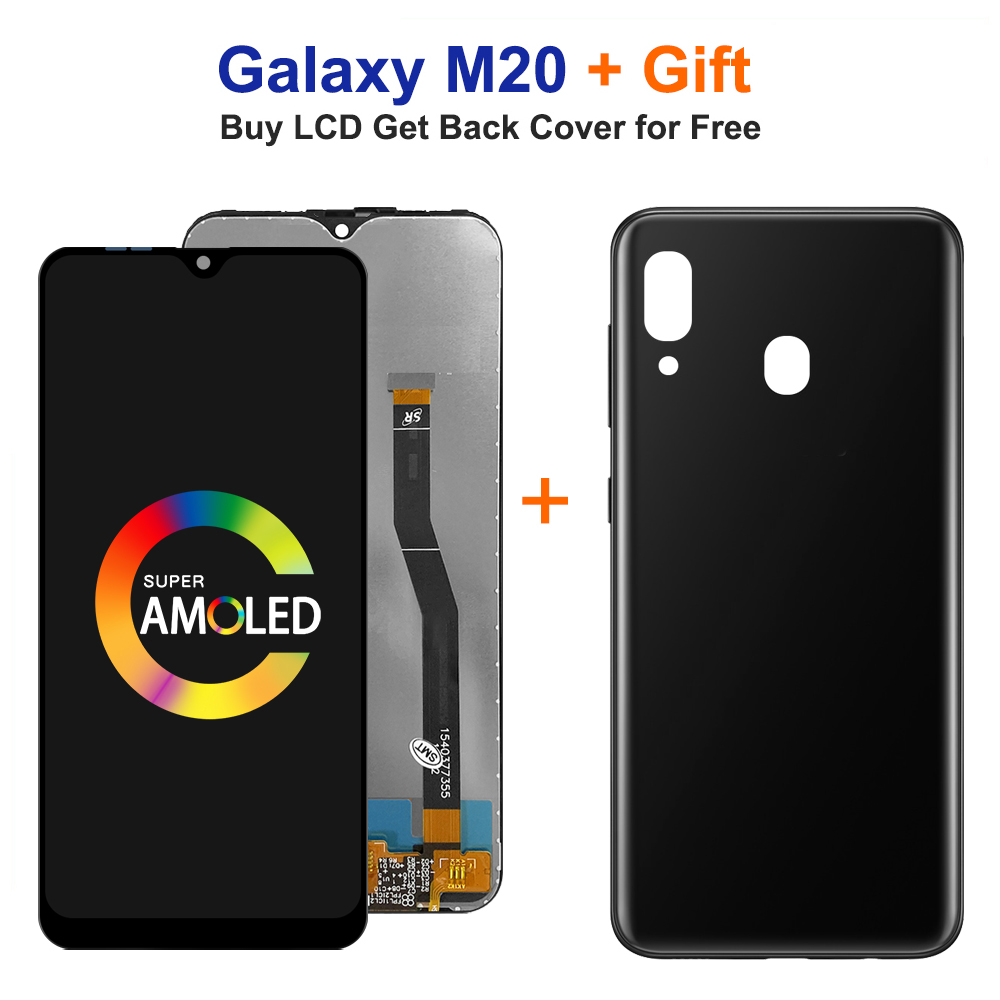 6.3'' M20 lcd For Samsung Galaxy M20 2019 SM-M205 M205F M205G/DS LCD Display Touch Screen Digitizer Assembly Replace. 