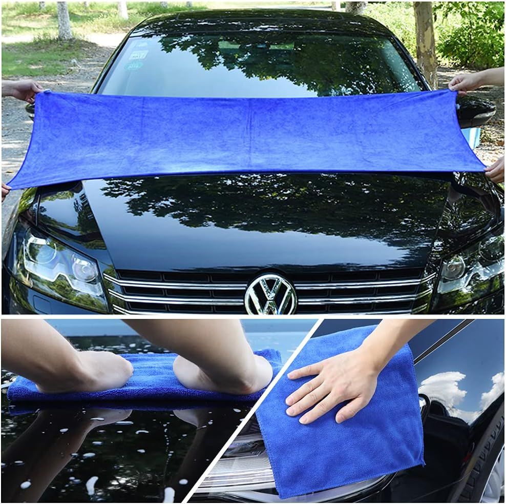 Extra Large One Colour Microfiber Car Cleaning Towel