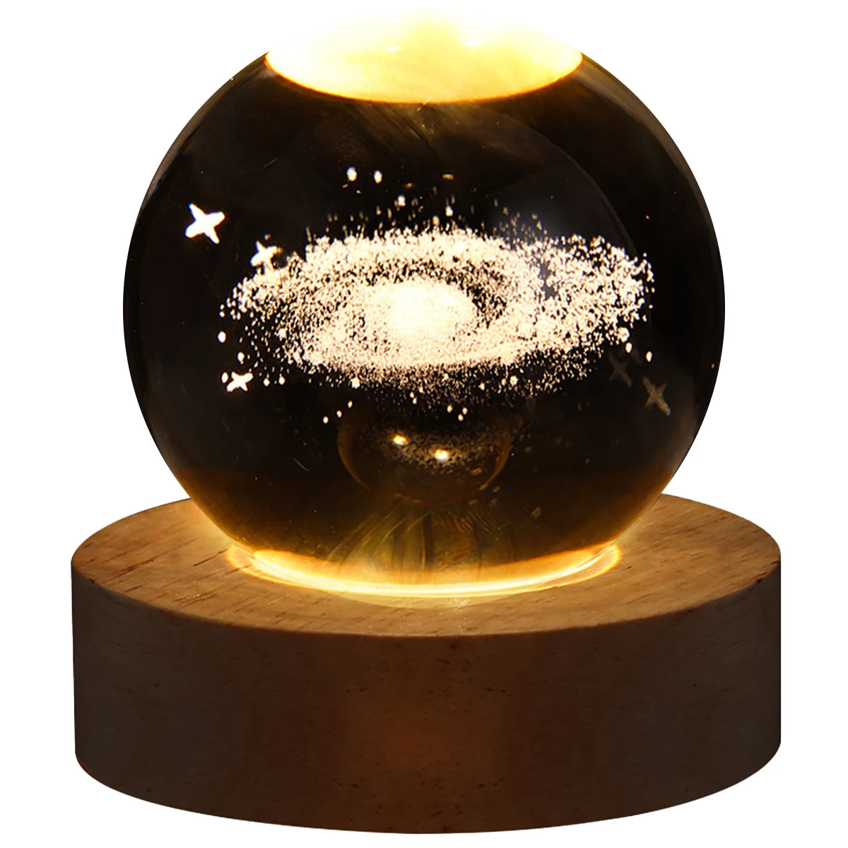 Gift Festival USB LED night light, Galaxy Crystal Ball lamp, 3D