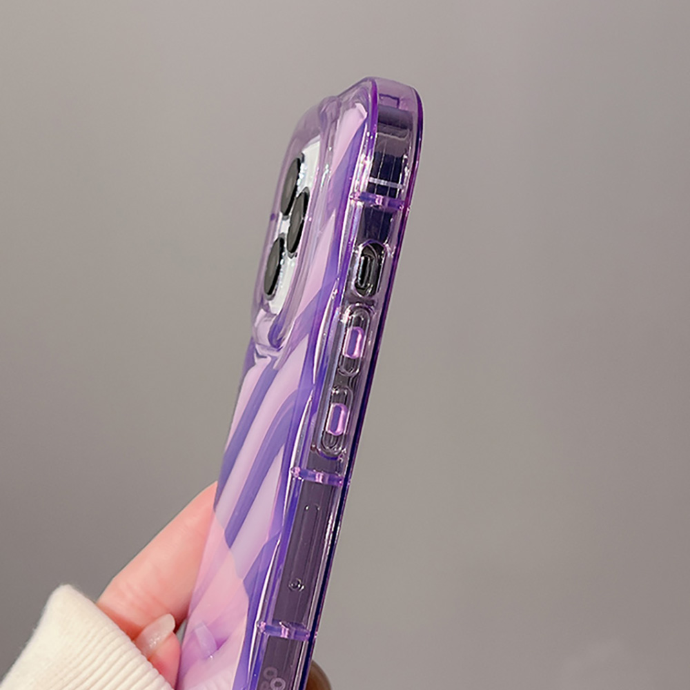 3D Laser Wave Texture Phone Case For iPhone 15 13 12 11 14 Pro Max 7 8 Plus X XR XS SE 2020 2022 Shockproof Soft Silicone Cover. 