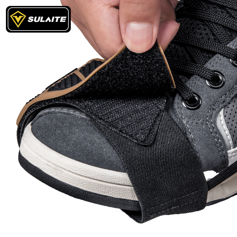 SULAITE Motorcycle Shift Pad Gear Shoe Cover Durable Lightweight Boot Protector Adjustable for Riding Moto Accessaries. 