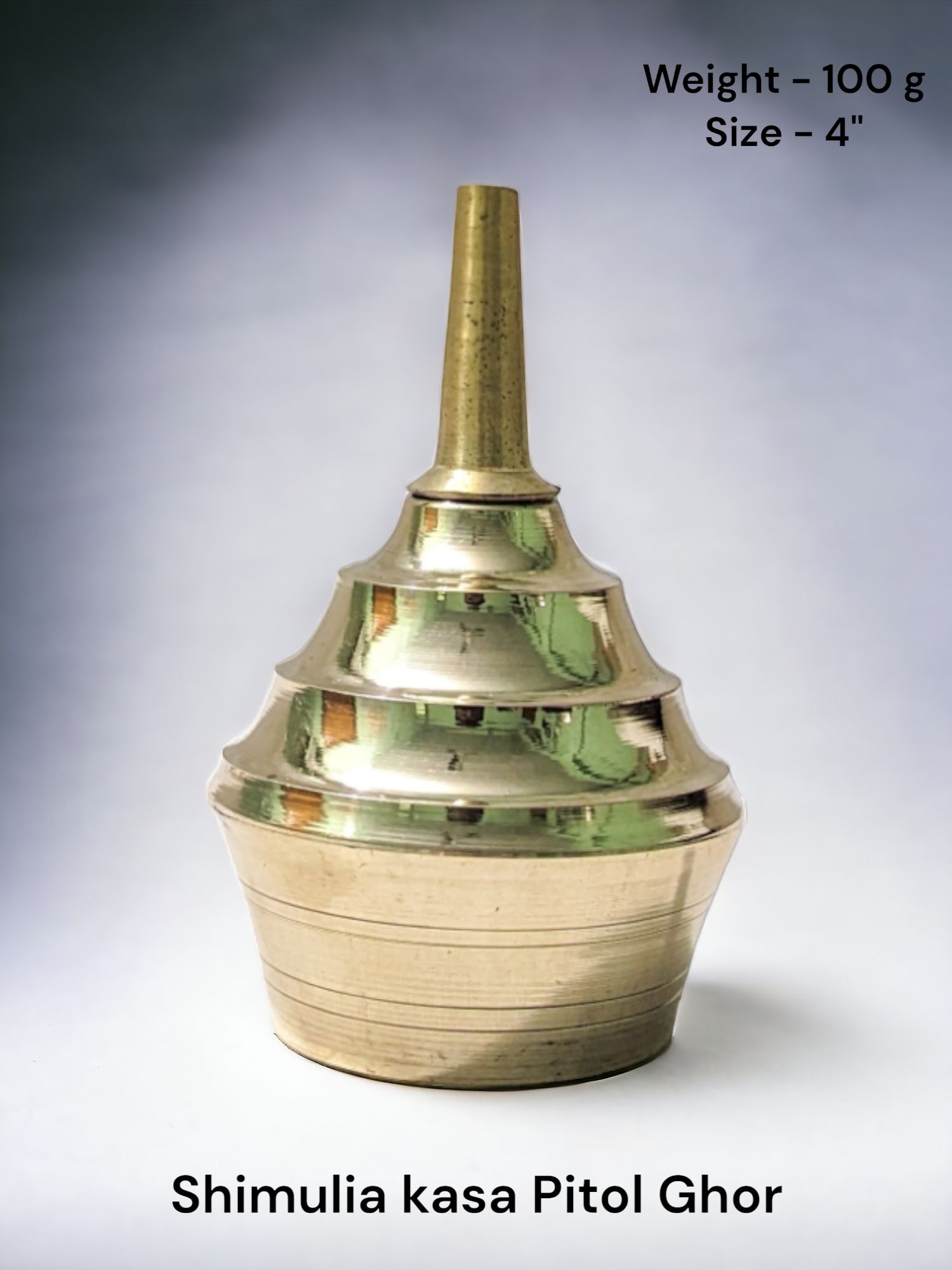 Traditional golden Kerosene Lamp (Kupi) - 100 g
