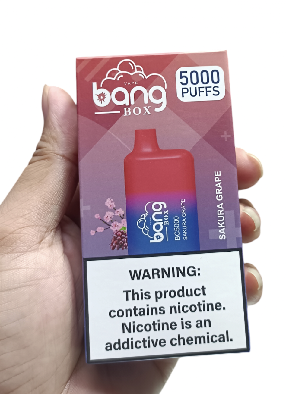 BongBox BC5000 Puff Sakura Grape V-ape e-sigaret