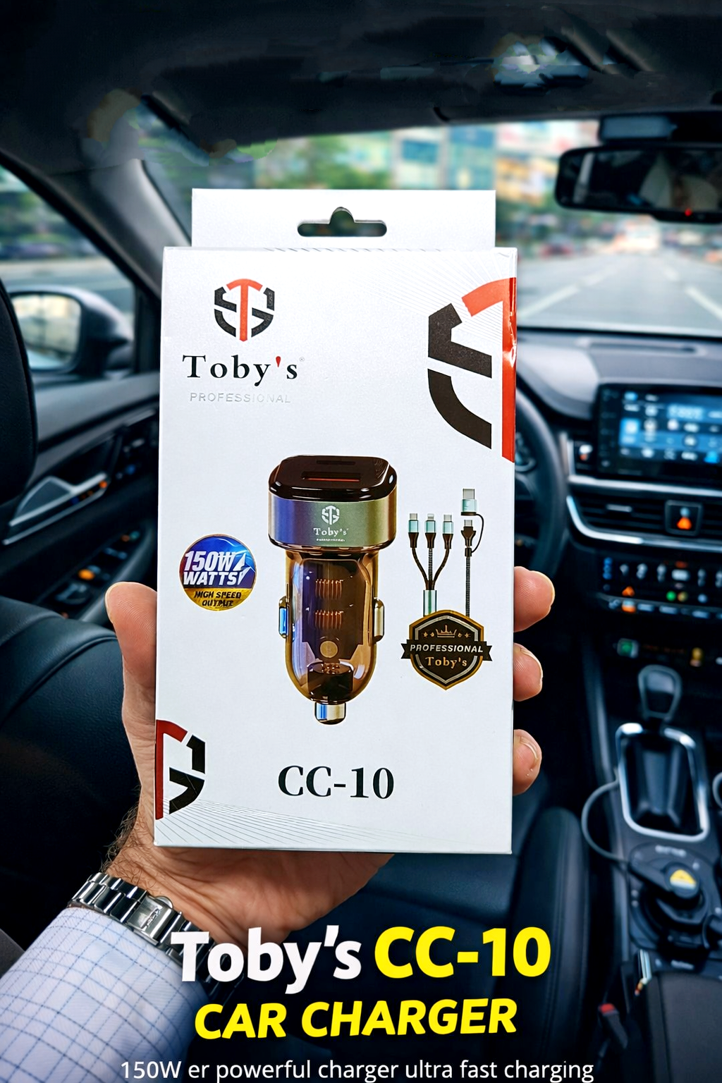 Toby’s CC-10 150W Fast Charging Multi-Port Car Charger