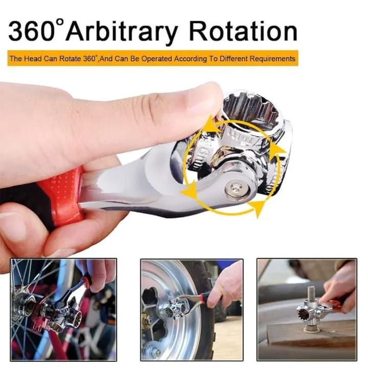 52-in-1 Universal Socket Wrench – Multifunction All-in-One Spanner Tool ...