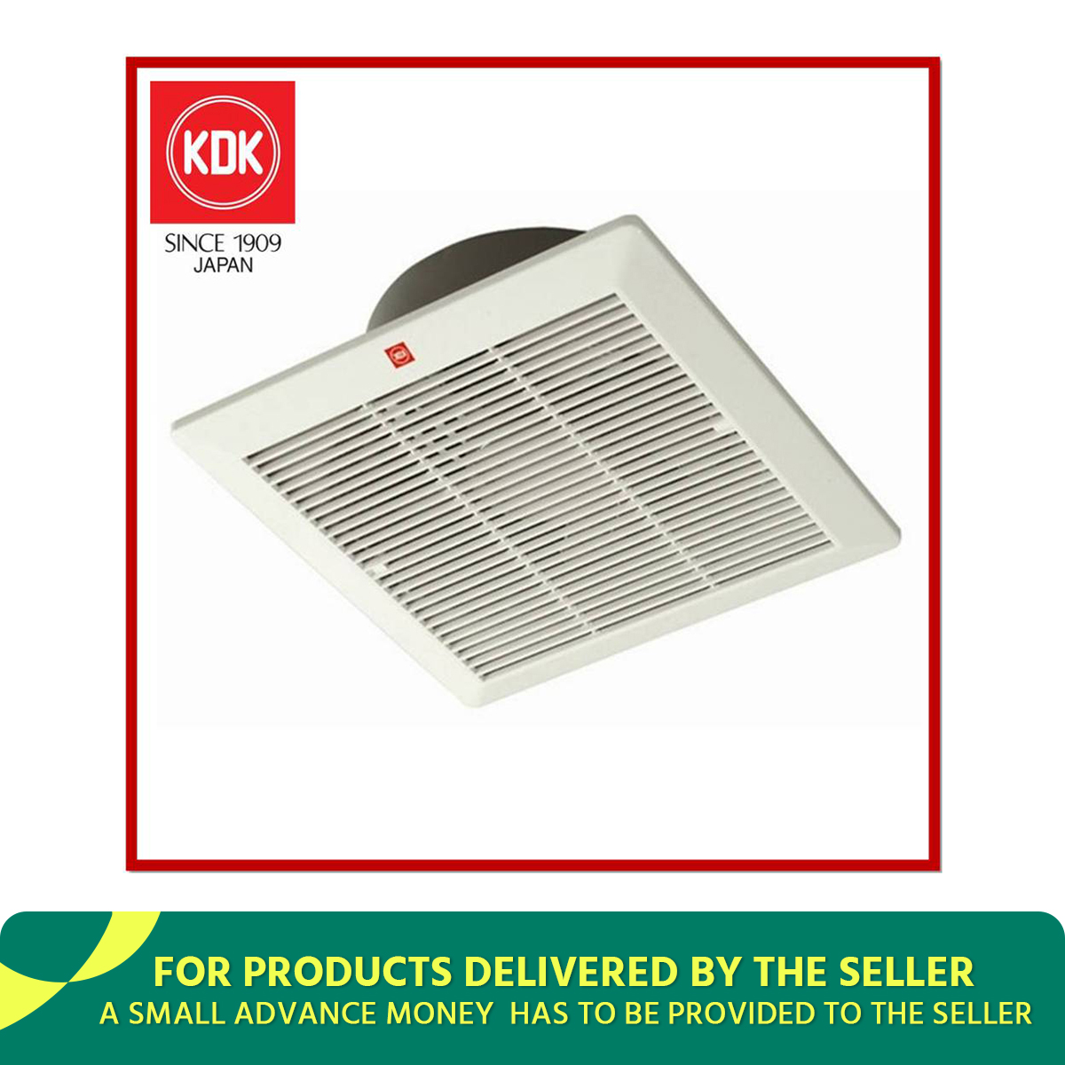 KDK 20CQT1 (20cm/8″) Ceiling Mount Propeller Ventilating Fan