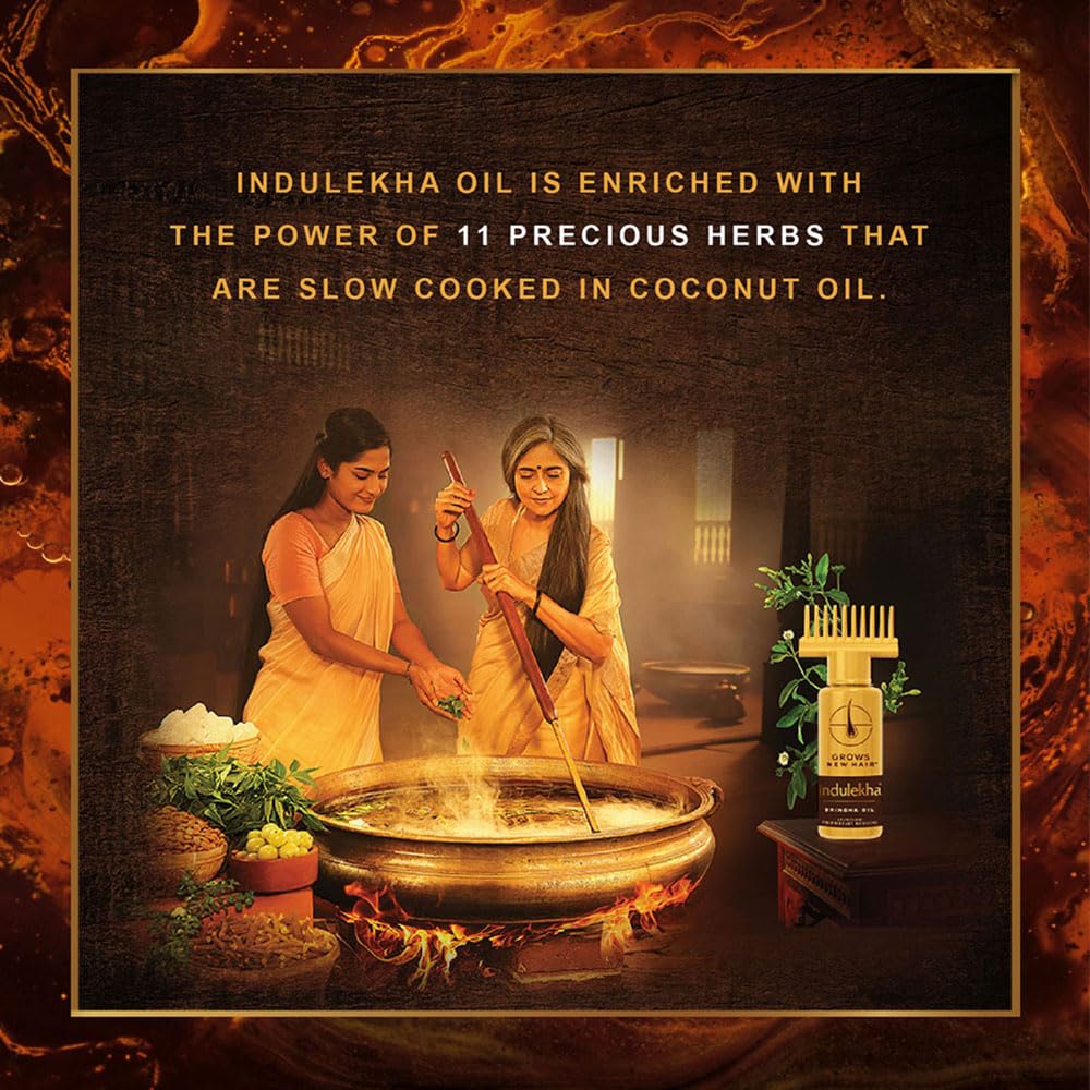 Indulekha Bringha Hair Oil 100 ML | Anti Hair Fall |  Hair Growth Oil |. 
