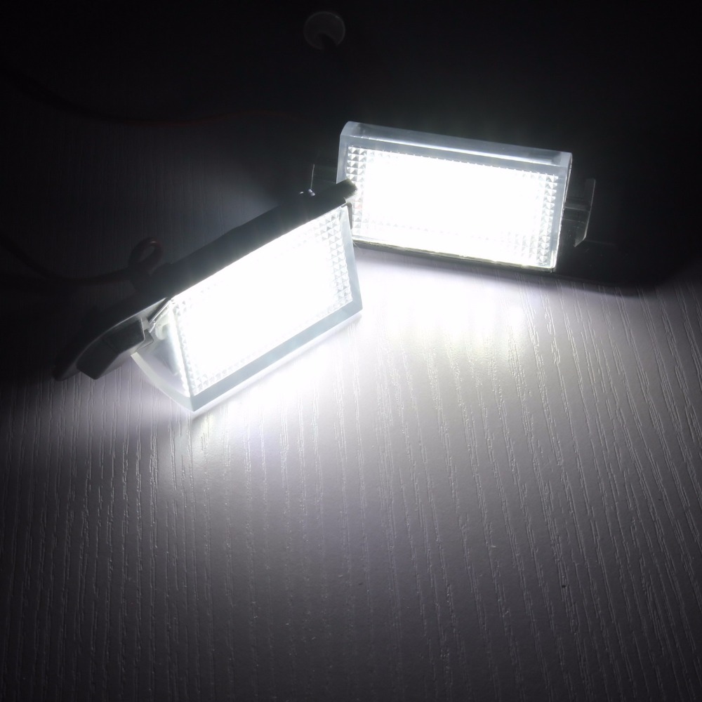 ANGRONG 2x Canbus White LED License Number Plate Light No Error For BMW 3 Series E36 M3 1992-1998. 
