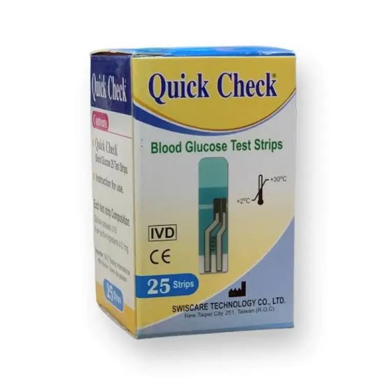 Quick Check Blood glucose test strips 25pcs