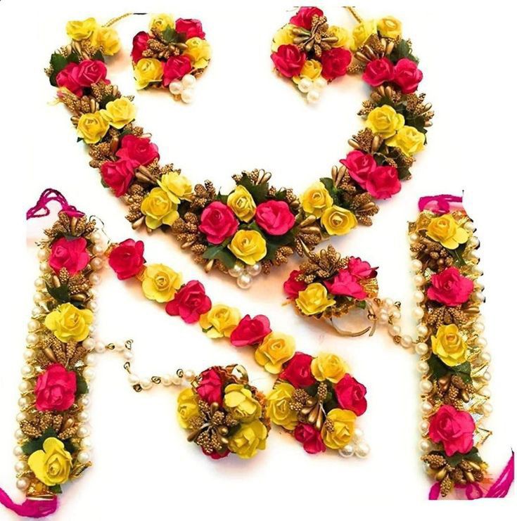 Bridal Jewelery Set/ Artificial Flower Jewelery / Full Bridal Sets