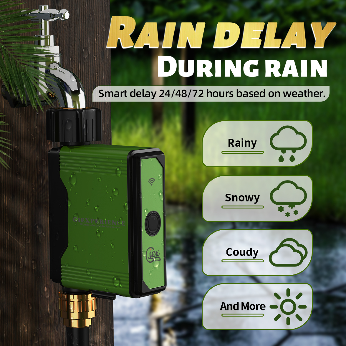 2024 NEW ZIGBEE WIFI Garden Watering Timer Smart Sprinkler Drip Irrigation System Built-in Water Flow Recorder Controller TUYA. 