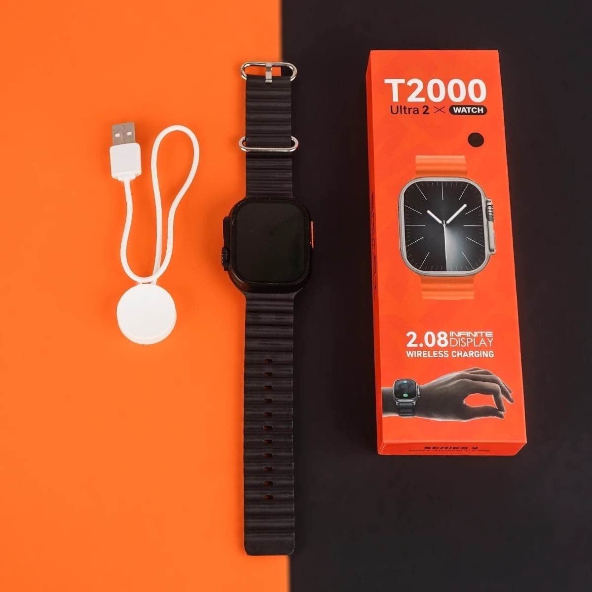 T2000 Ultra 2.08 Infinite Display Smartwatch. 