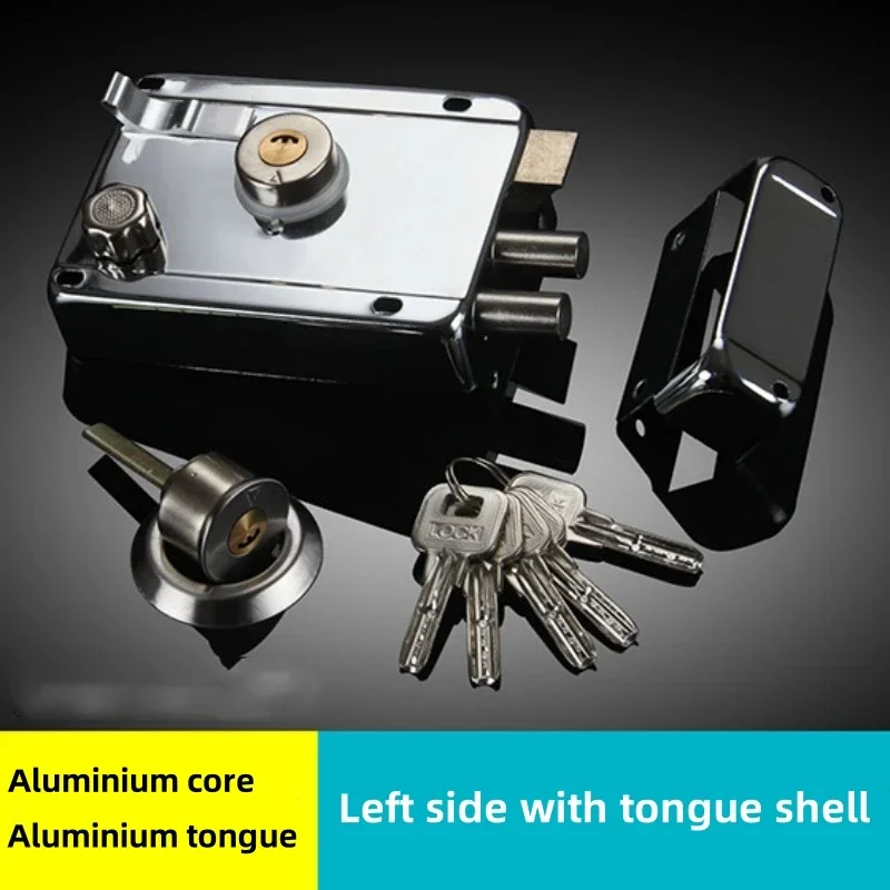 Exterior Iron Door Locks Security Anti-Theft Lock Multiple Insurance ...