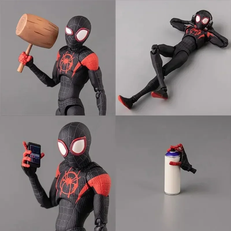 Sv Action Miles Morales Action Figure Collection Sentinel Marvel Spiderman Spider-Man Into the Spider Verse Figures Model Toys. 