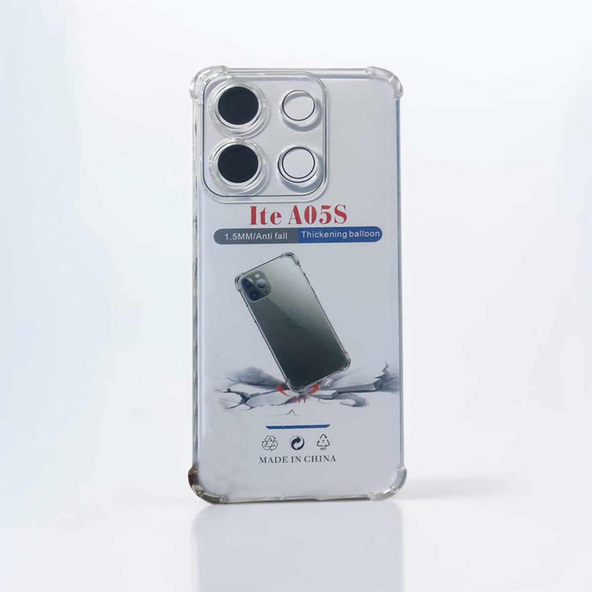 FOR ITEL A05S SOFT TRANSPARENT SHOCKPROOF BACK COVER