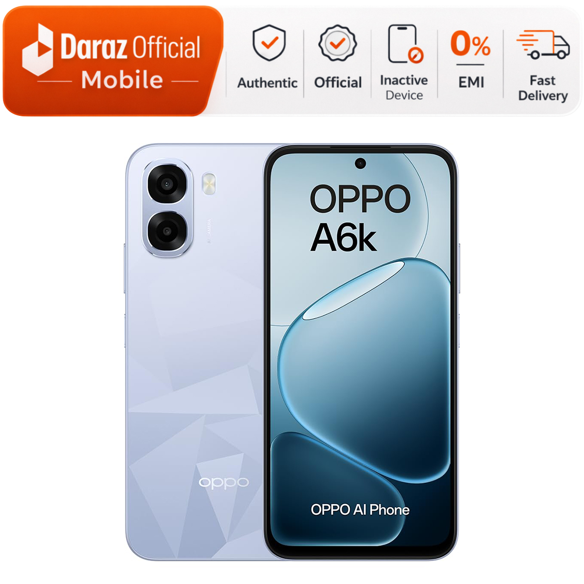 Oppo A6k 6GB/128GB | Snapdragon 685 | 2 Years Warranty