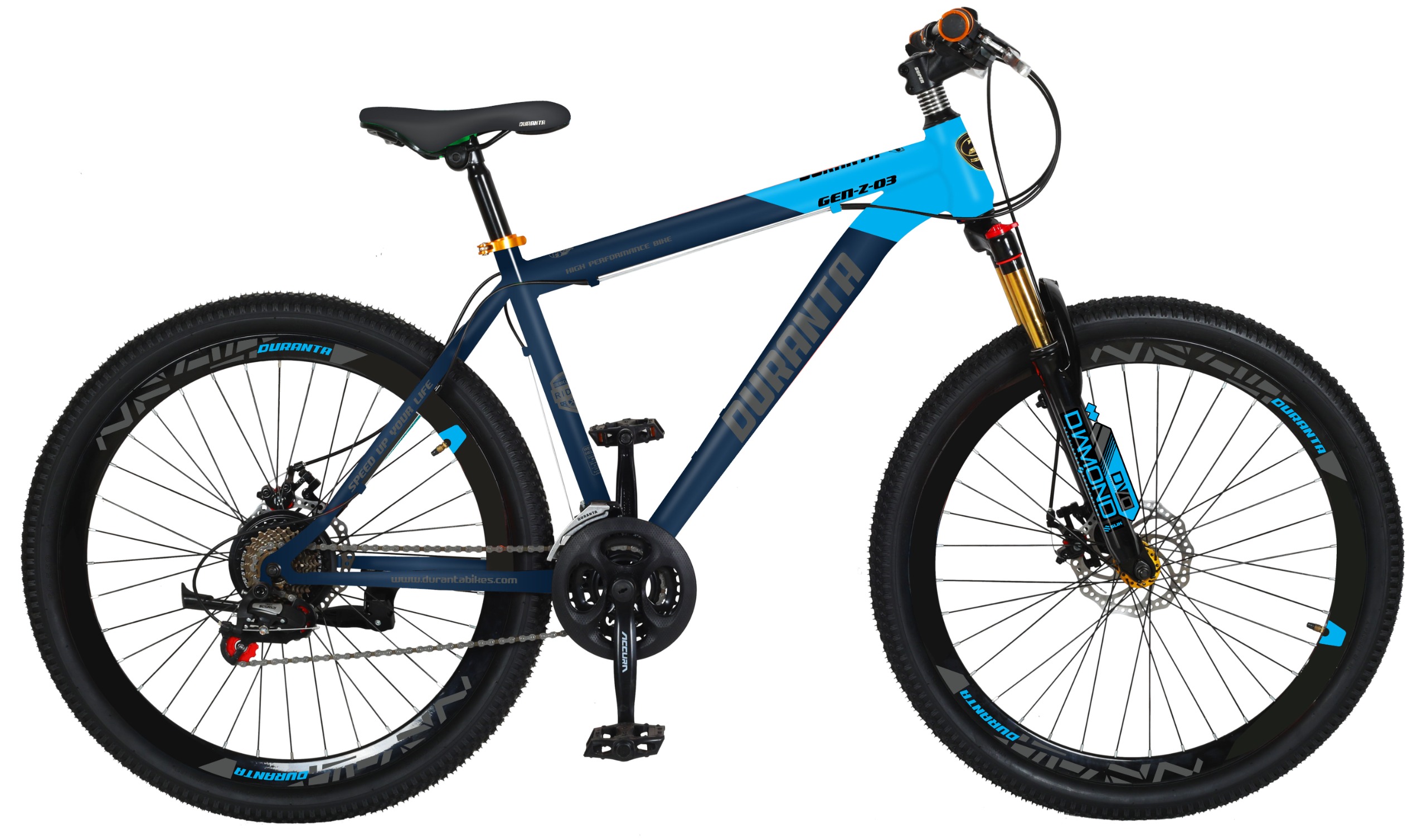 26 inchi 21 Speed Gear Cycle With Suspension Lockout fork High Rim Coloring Fat Spoke With Shimano Parts