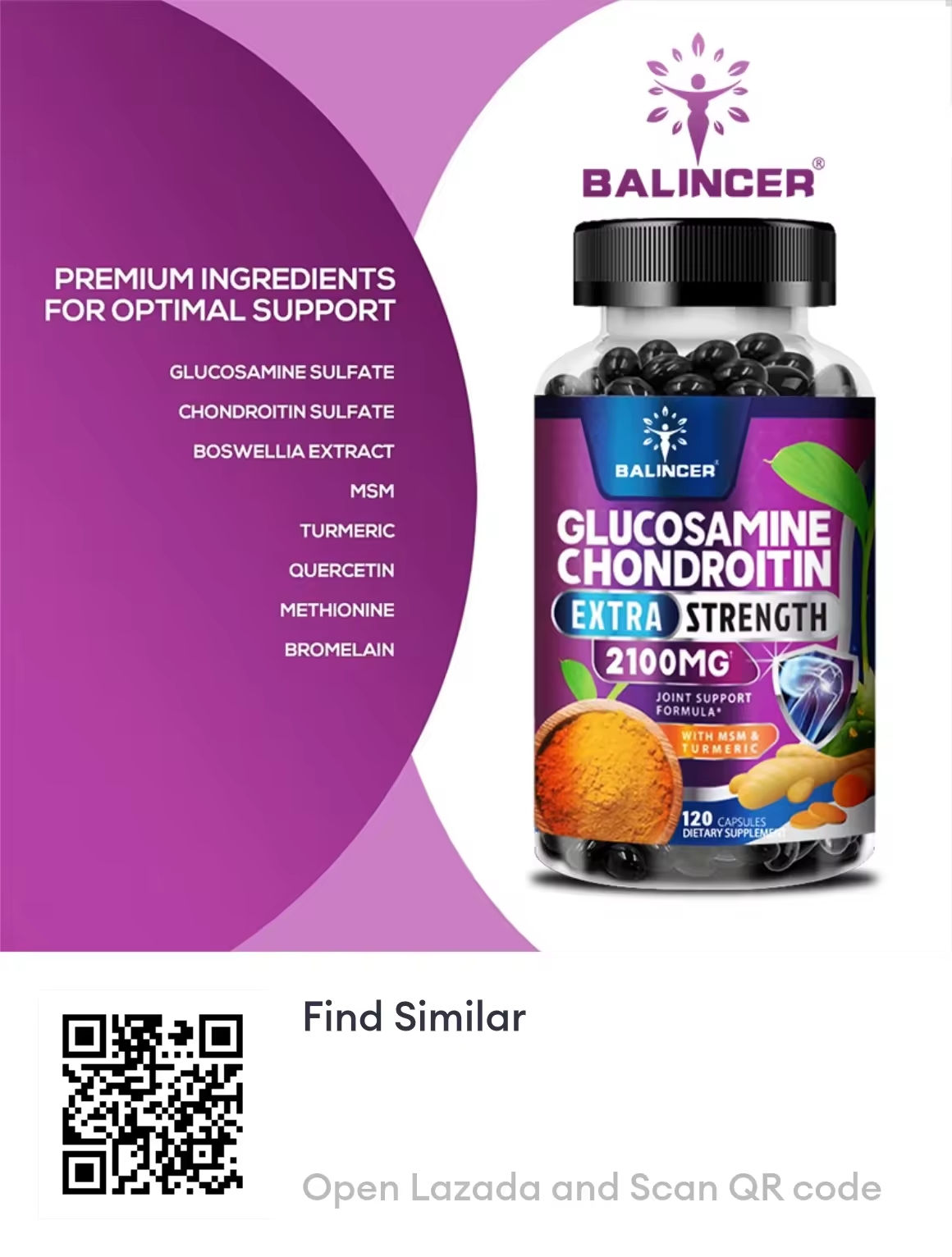 Glucosamine Chondroitin  - Joint Support Supplement for Joint Health and Joint Function Support. 