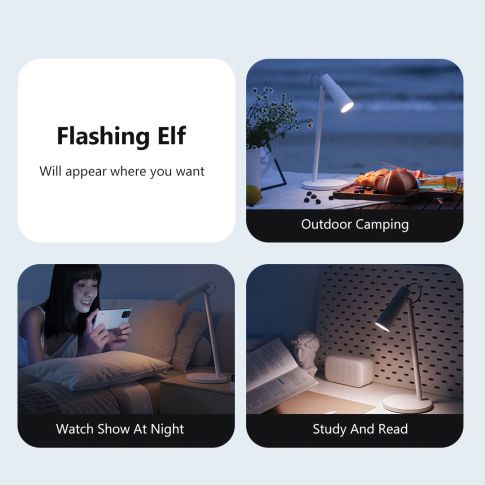 Xiaomi Mijia Rechargeable Desk Lamp Built-in 2000mAh lithium battery, standby time up to 40 hours. 