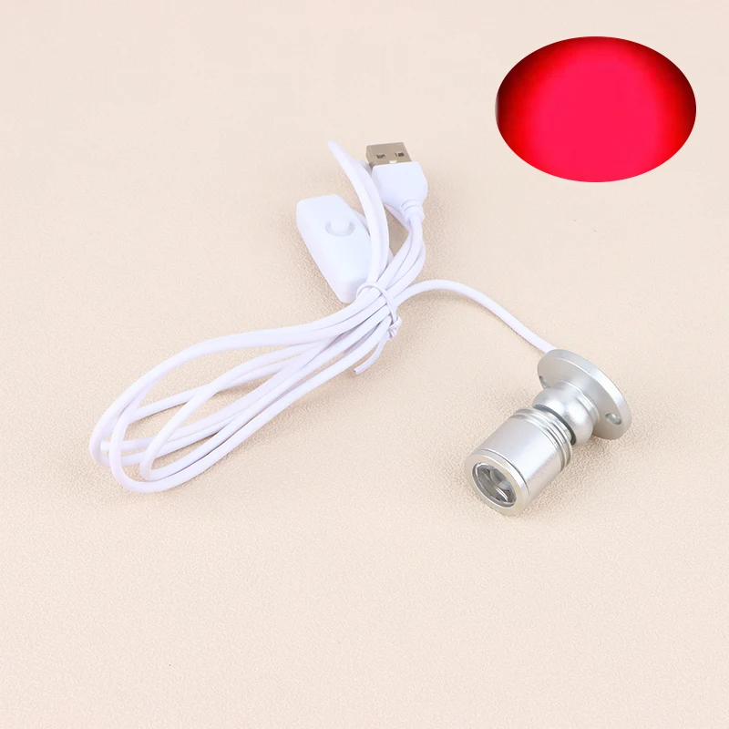 LED USB 5V 3W Led Spot Light Surface Mounted Cabinet Showcase Counter Jewelry Lamp Rotatable Angle Ceiling Mini Spotlight. 