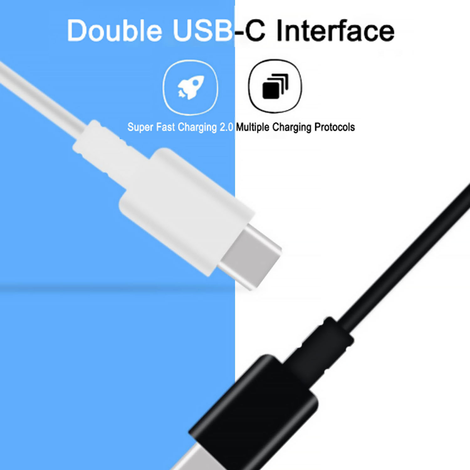 PD3.0 Fast Charging Cable for Samsung Galaxy S23 S22 5G S21 S20 Ultra Note 20 10 A71 Fast Charging Usb C To Usb C Data Cable. 