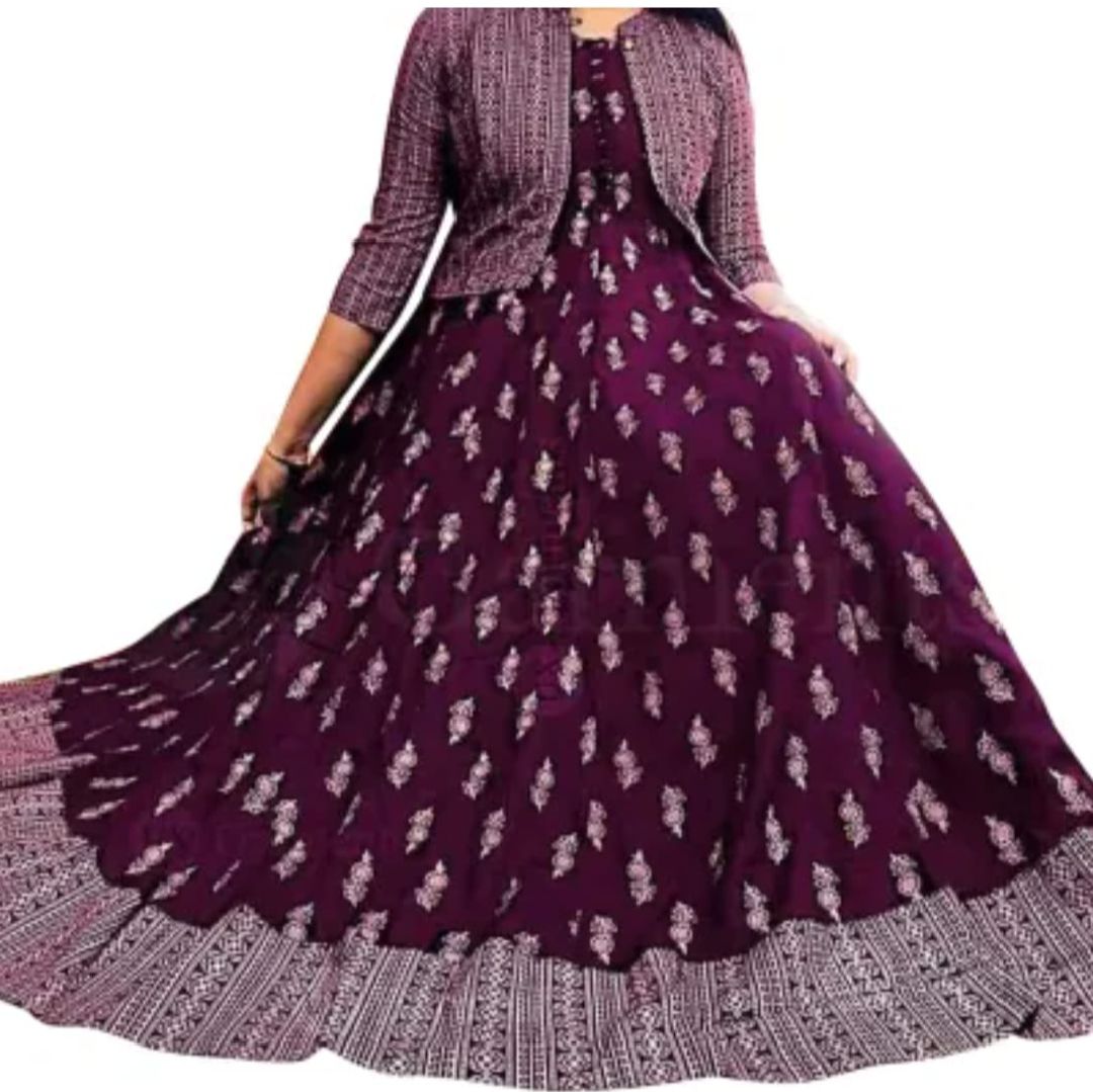 Koti Grawn Dress Long 48 Ger 100 Size 38-44 Elegant Traditional Wear with Unique Design and Premium Quality Fabric. 