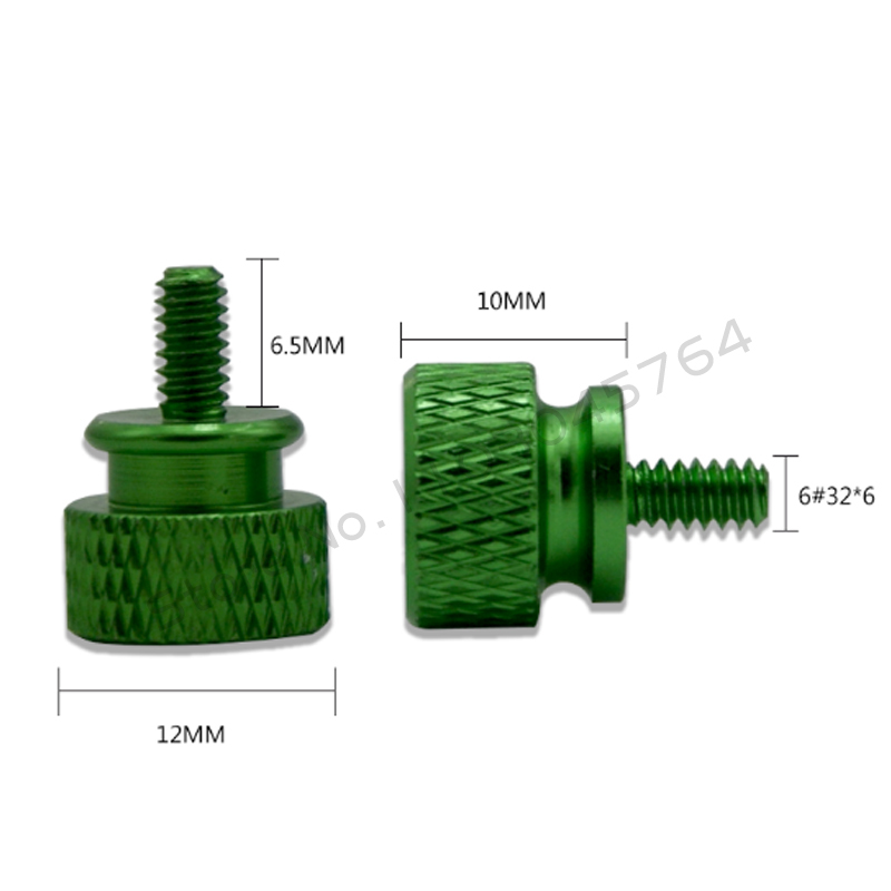 Computer Case Han-tighten Screw UNC 6#-32 External Nut Bolt MOD Assemble For PC Video Card PCI/PSU/Cabinet Side Panel CNC Anode. 