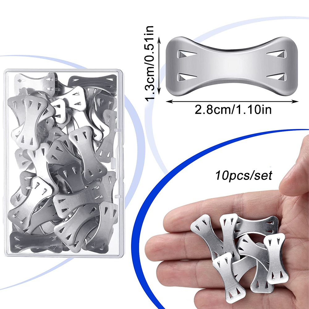 QMWWMQ 10Pcs/Set Elastic Bandage Clips Bandage Wrap Clips Stretch Metal Clips Replaceable Wrap Clips for Various Types Bandages. 