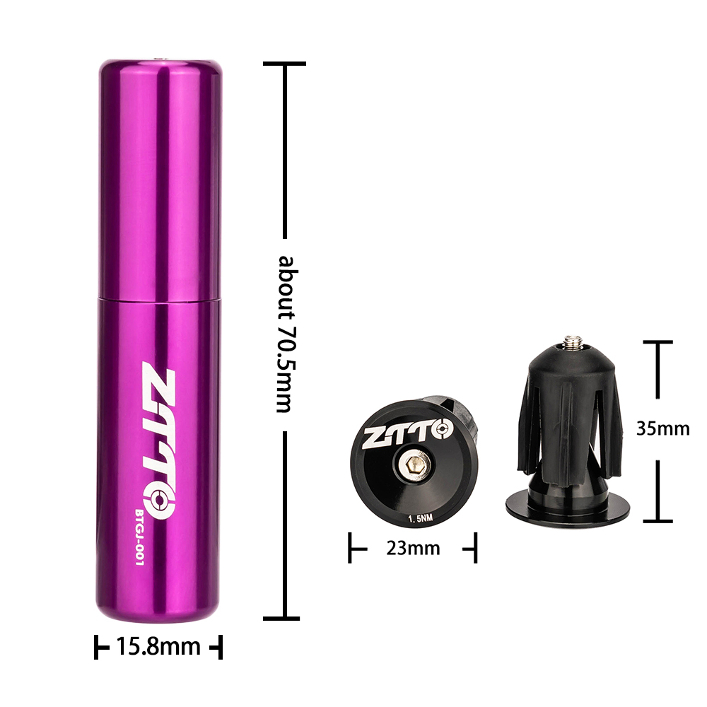ZTTO Bicycle Tubeless Tyre Fast Repair Kit MTB Road Bike Tires Punctur Sealant Rubber Strip Drill Tool Handle Bar End Hidden. 