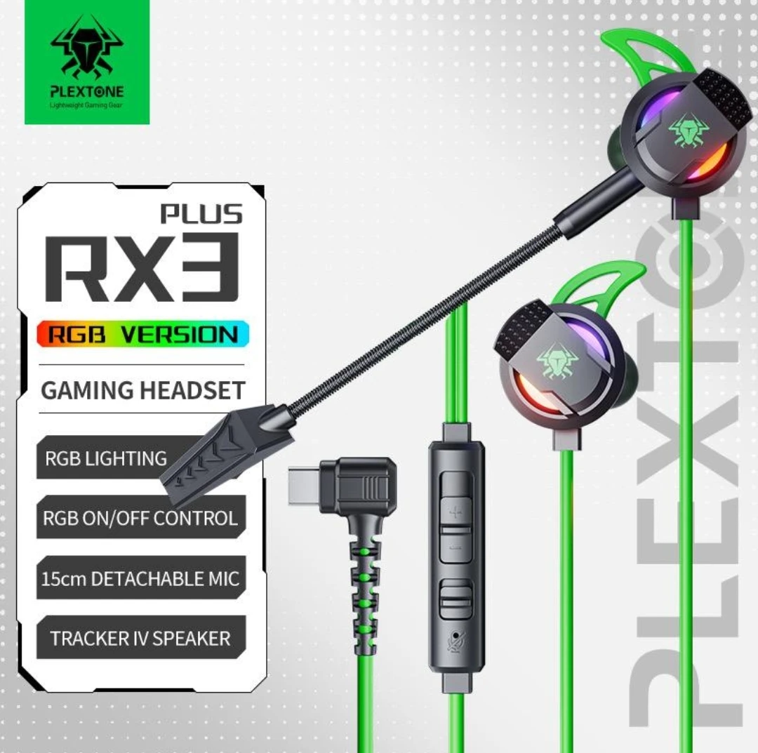 Plextone RX3 PLUS Type-C Wired Gaming Earphone