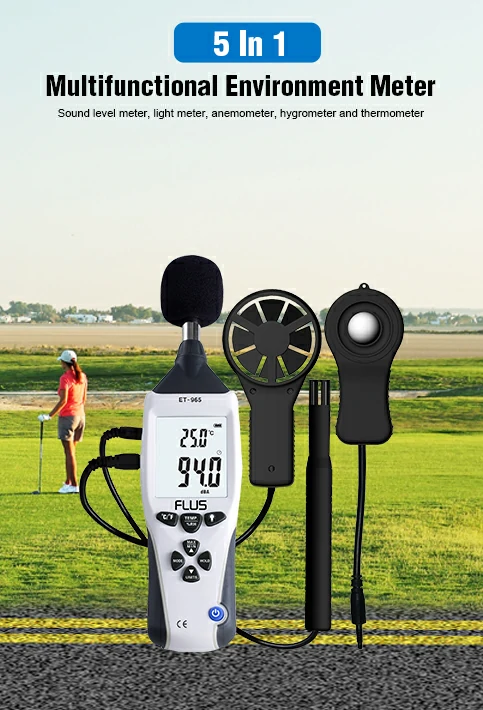 Flus ET-965 5-in-1 Environment Meter. 