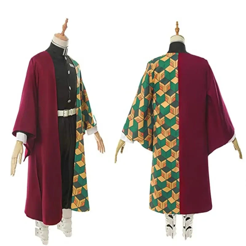 Anime Demon Slayer Tomioka Giyuu Cosplay Costume Adult Men Kimono Uniform Outfits Halloween Carnival Stage Perform Clothes. 