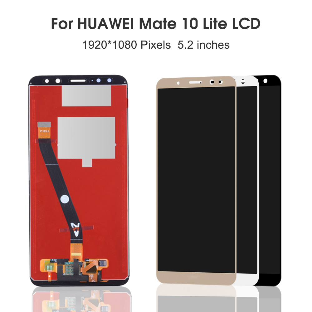 For HUAWEI Mate 10 Lite 5.9''For Nova 2i RNE-L21 L22 L01 L02 LCD Display Touch Screen Digitizer Assembly Replacement. 