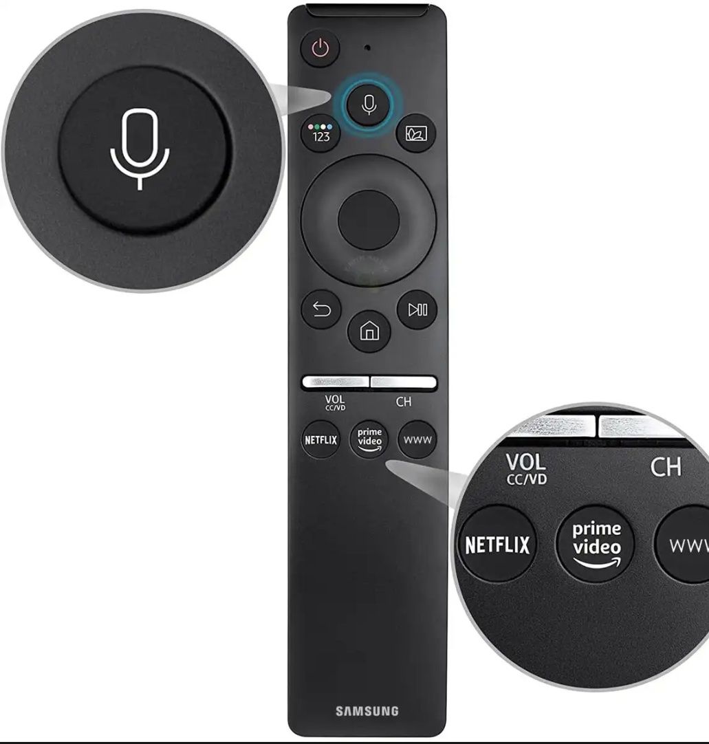Samsung Voice Remote For Smart QLED TV With Bluetooth Function. 