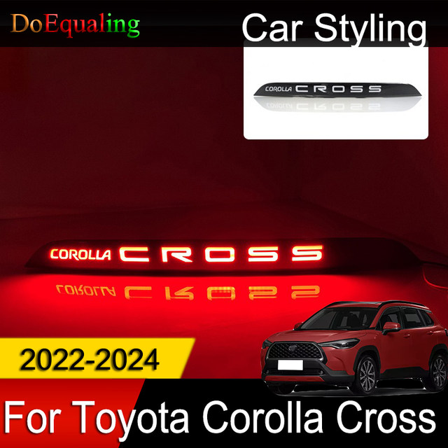 Toyota Corolla cross Back Trunk LED High Mount Stop Lamp Brake Light with Signal Display #CorollaCross #cross #caraccessories #LED # Elite auto BD # Khadiza car decoration accessories, car exterior lighting digit Corolla cross