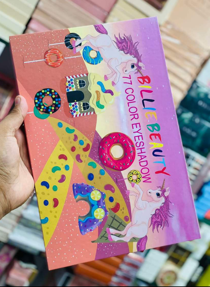 BILLIE Beauty 77 Color Eyeshadow Palette Matte Eyeshadow Glittery Eyeshadow Shimmer Eyeshadow Colorful Eyeshadow. 