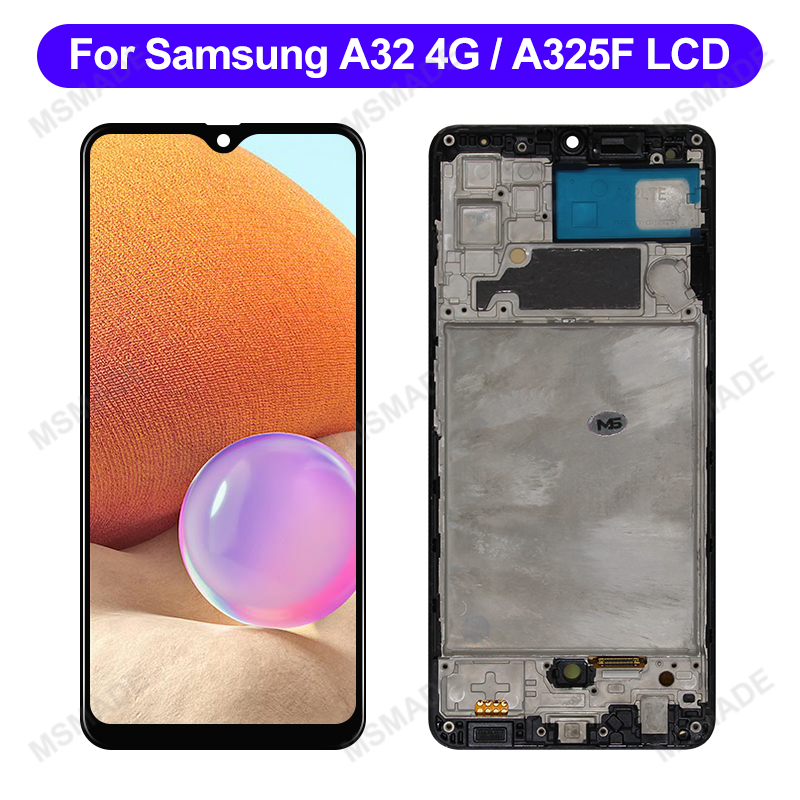 AMOLED For Samsung Galaxy A32 4G LCD SM-A325F SM-A325M Display Touch Screen Replacement For Samsung A32 5G Display SM-A326B. 
