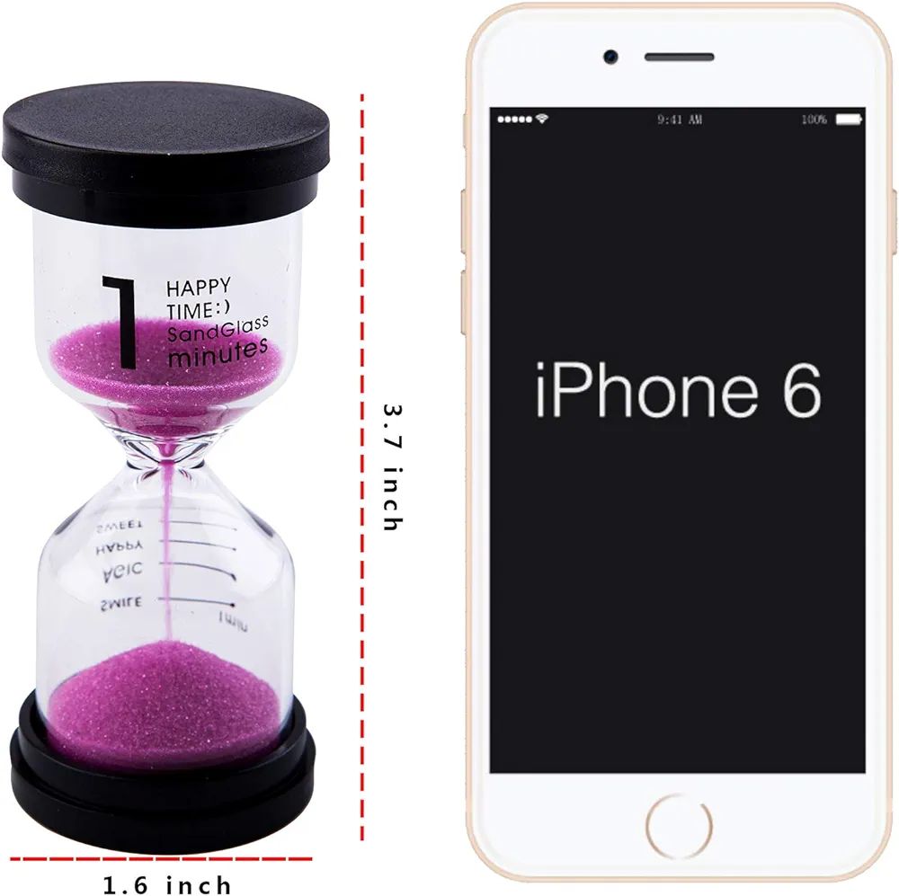 Sand Timer for Classroom and Kids - Big Plastic Sand Timers Hour Glass Hourglass Timer Set-Visual Toothbrush Sand Clock Watch for Toddlers -. 