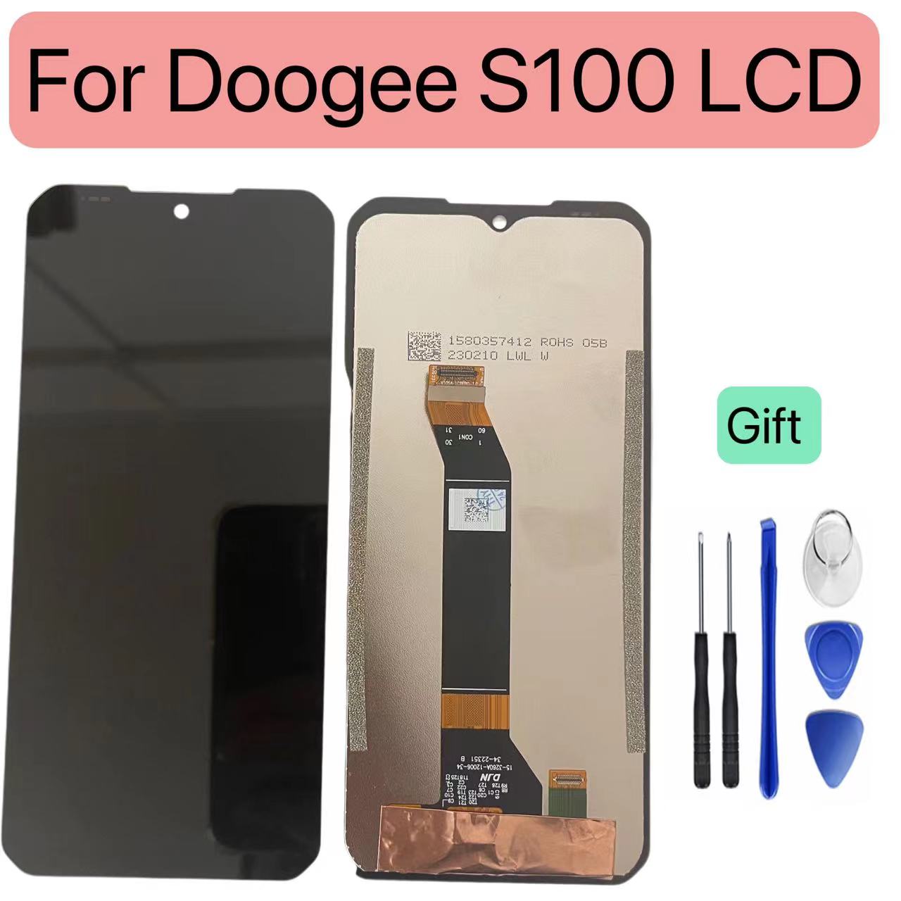 Original 6.58" LCD For DOOGEE S100 LCD Display+Touch Screen Assembly Replacement For Doogee S100 Pro LCD Perfect Repair Parts