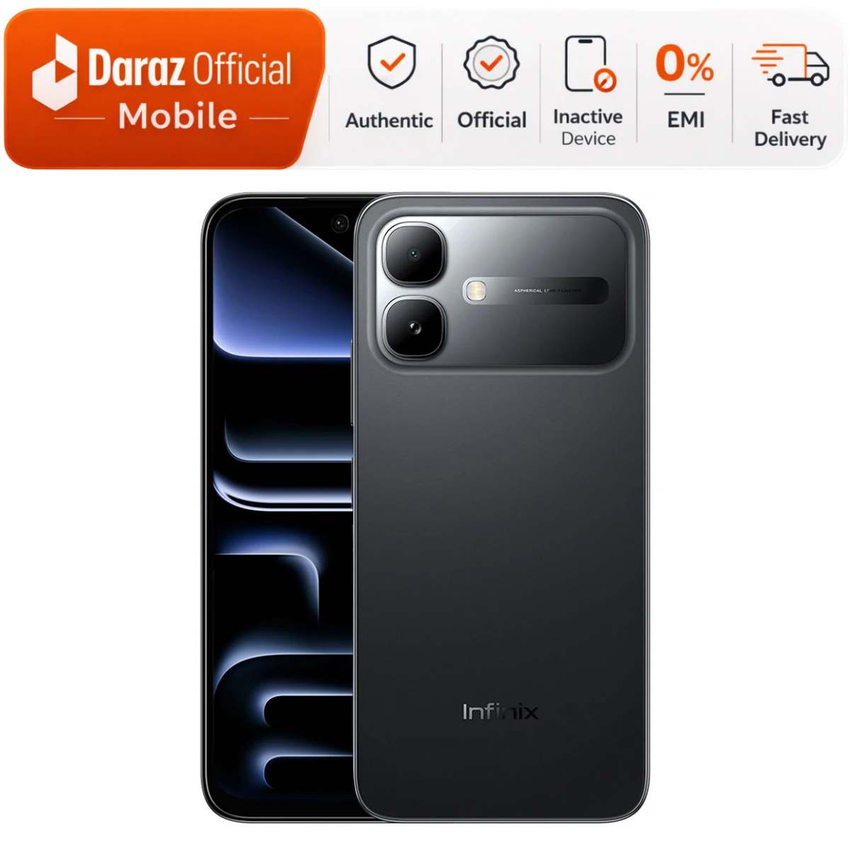 Infinix Smart 20 | 4/64 GB Storage | 7.7mm Slim | Official Warranty