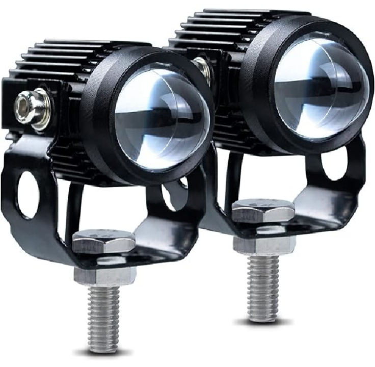 MOTO 2 Piece Mini Fog (2 Color) with Setup Clumps and Bolts-Black. 
