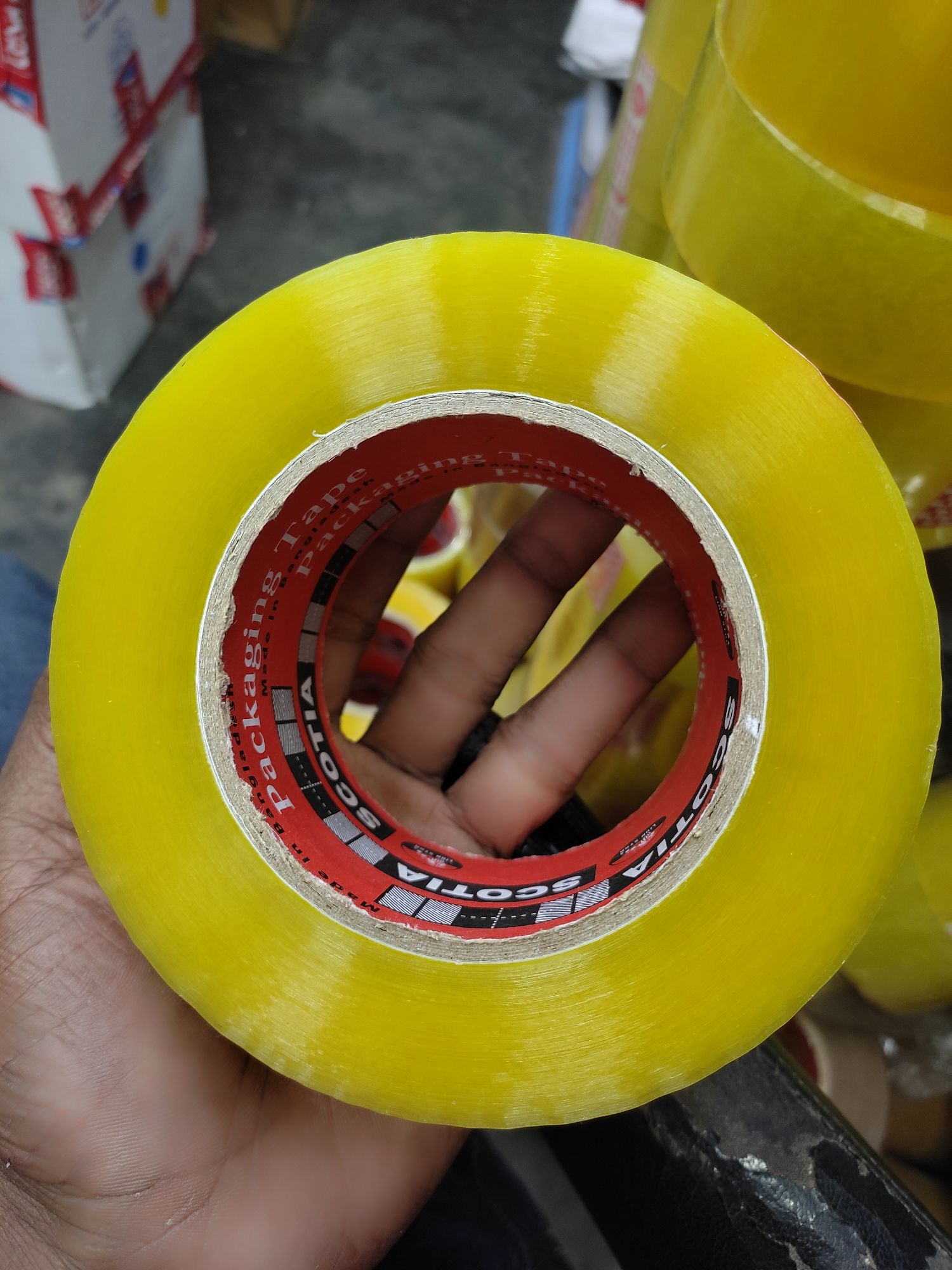 Scotia transparent Scotch Tape for packaging (Width:2.5 Inches and Length 300Yards. 