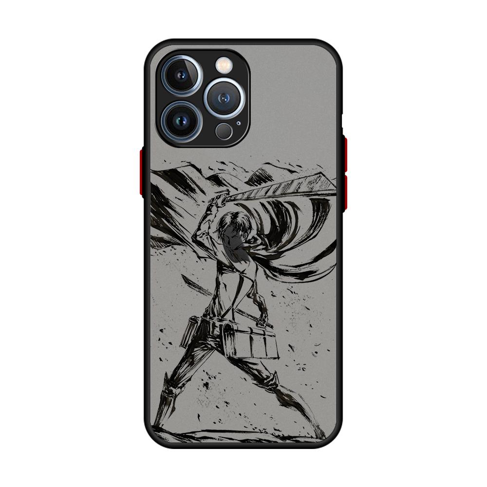Anime Attack On Titan Phone Case for Apple iPhone 15 Pro Max 13 14 Plus 12 Mini 11 Pro XR 8 SE 7 6S XS MAX Matte Cover. 