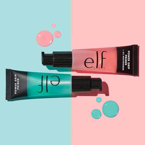 e.l.f. Power Grip Primer + 4% Niacinamide, Gel-Based & Hydrating Face Primer, Evens Skin & Brightens, Grips Makeup, Vegan & Cruelty-Free, 0.811 Fl Oz , Pink. 