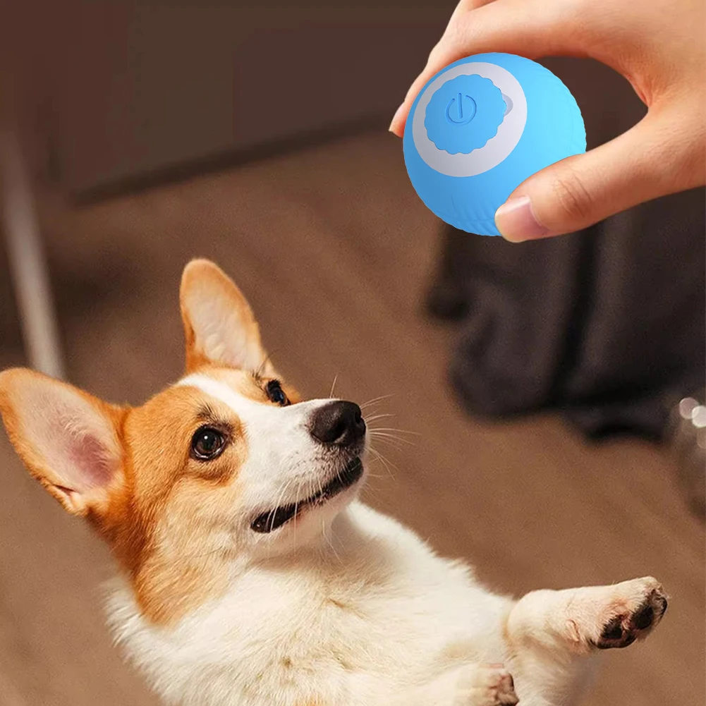 Electric Cat Ball Toys USB Rechargeable Smart Interactive Cat Toy ABS Intelligent Rolling Toy Ball for Kitten Dog Playing. 